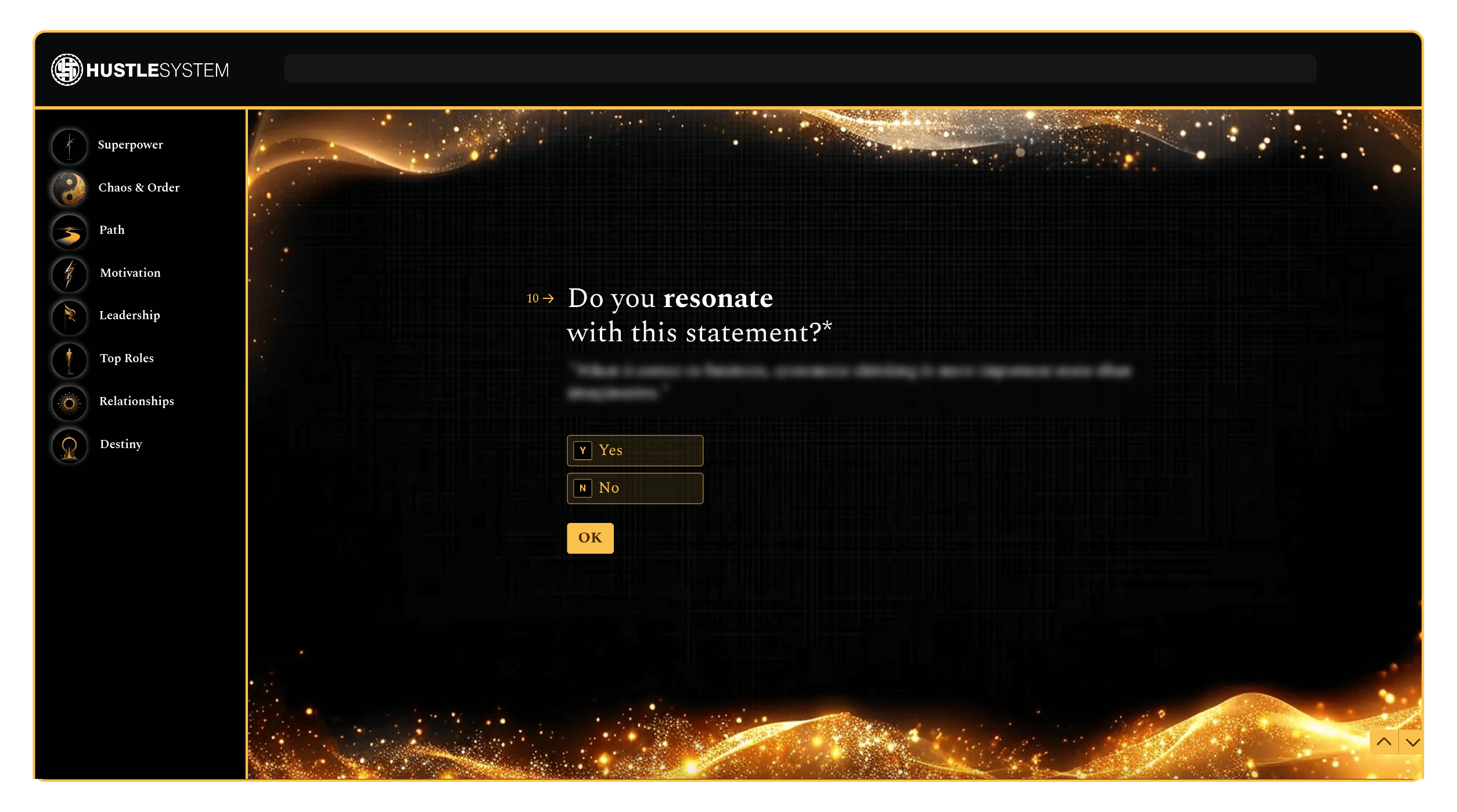 Archetype quiz screen preview